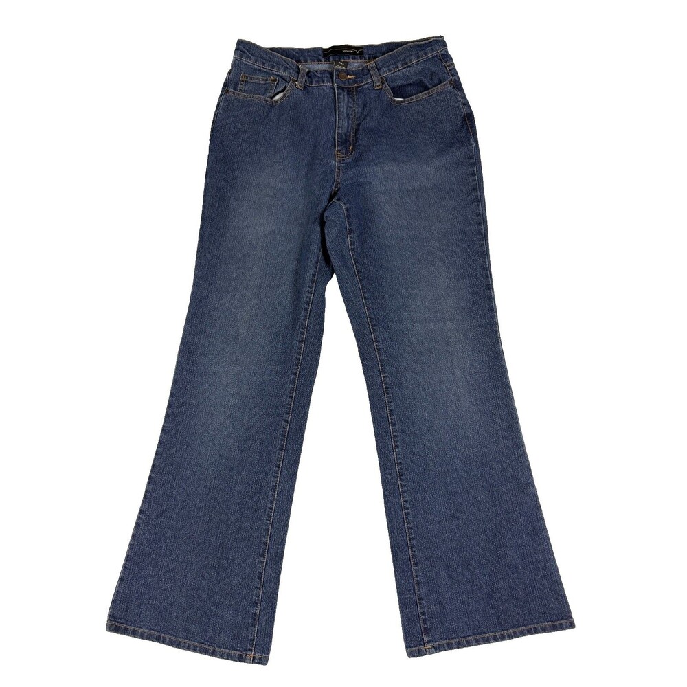 Venezia Jeans Womens 14 Tall Bootcut Medium Wash Stretch Denim Y2K 32" Inseam
